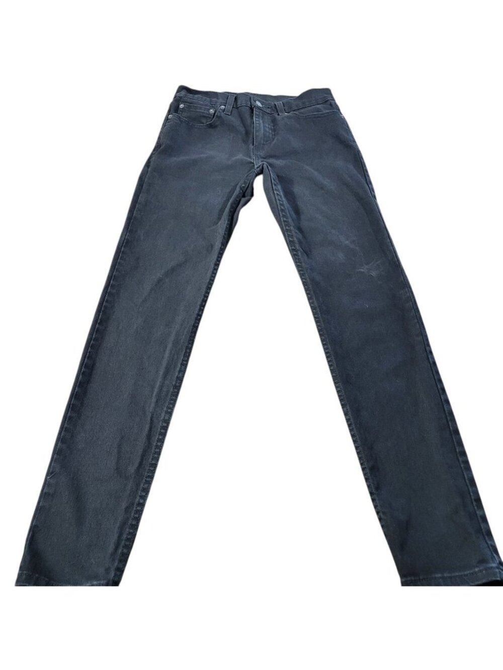 Levis Jeans Mens 29x30.5 Tag 29x30 Black 512 Slim Fit Tapered Denim Dark Wash